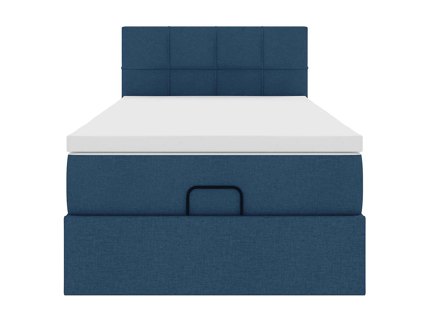 Ottoman bed met matras 90x190cm stof blauw