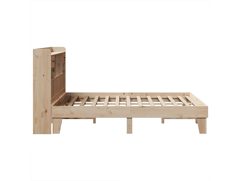 Cama sem colchão 140x200 cm madeira de pinho maciça