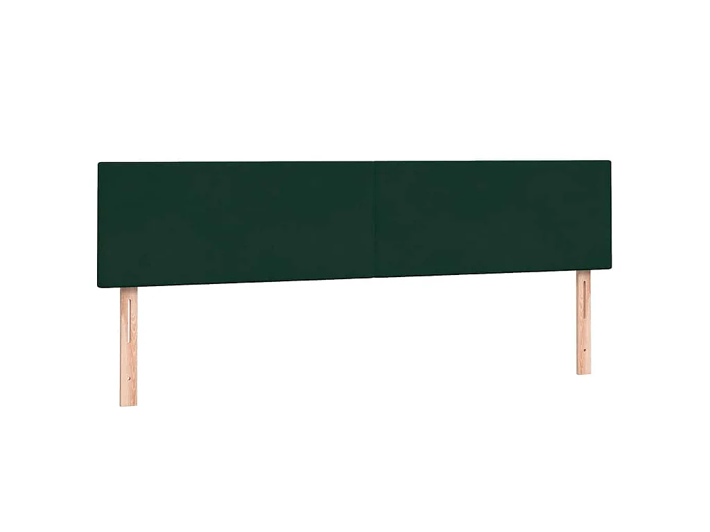 Giroletto a Molle con Materasso Verde Scuro 180x220 cm Velluto