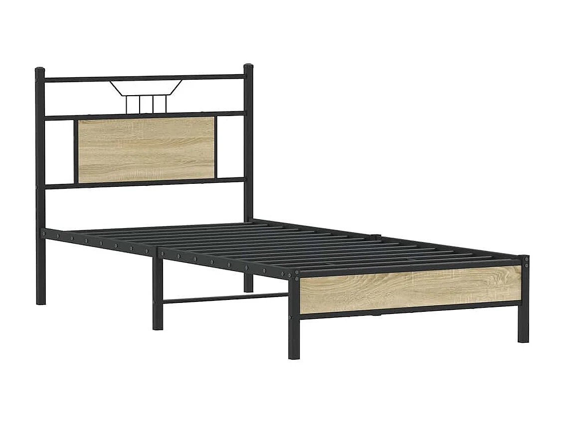 Bedframe zonder matras hout sonoma eikenkleurig 90x190 cm