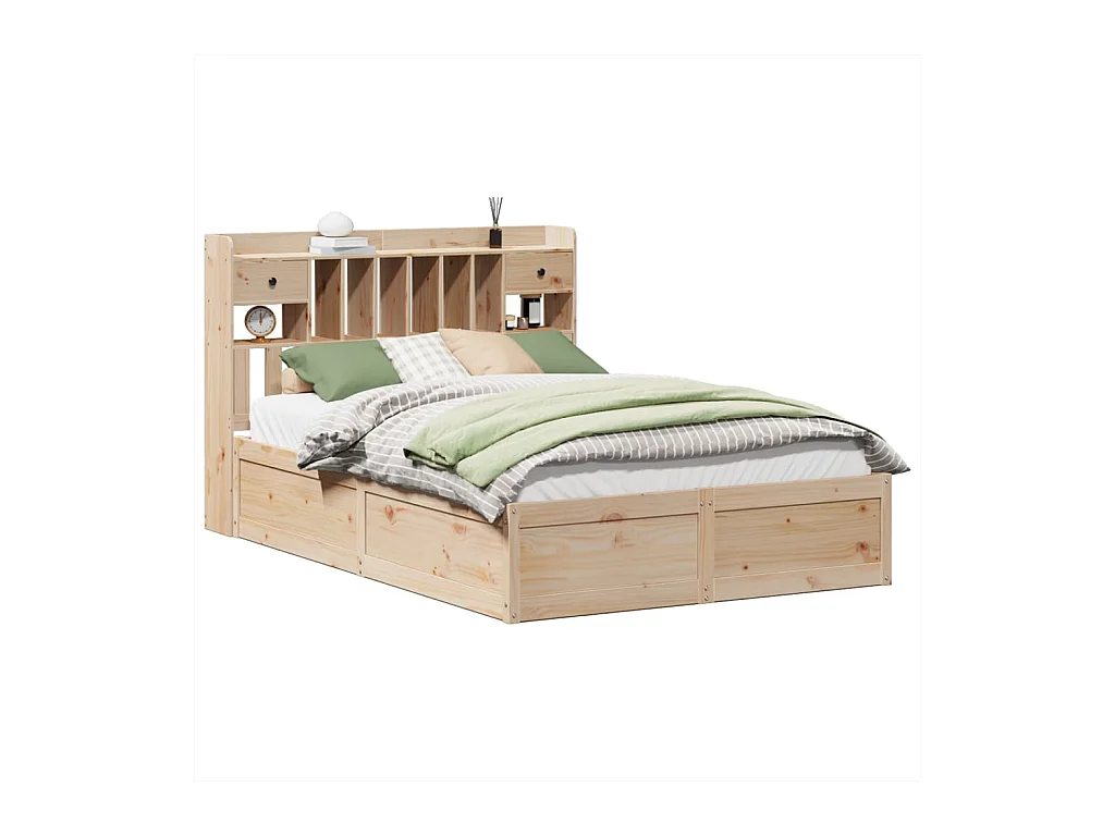 Massivholzbett ohne Matratze 140x190 cm Kiefernholz