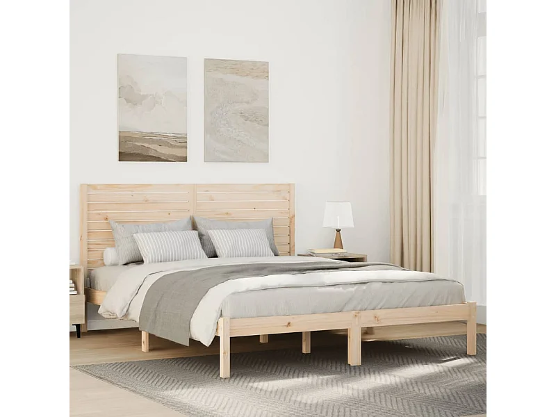 Bedframe extra lang zonder matras massief hout 160x220 cm