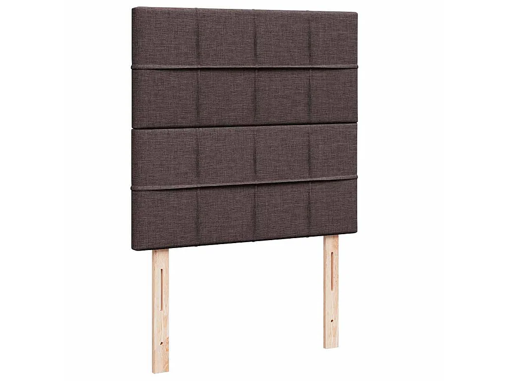 Ottoman-Bett mit Matratze Dunkelbraun 100x200 cm Stoff