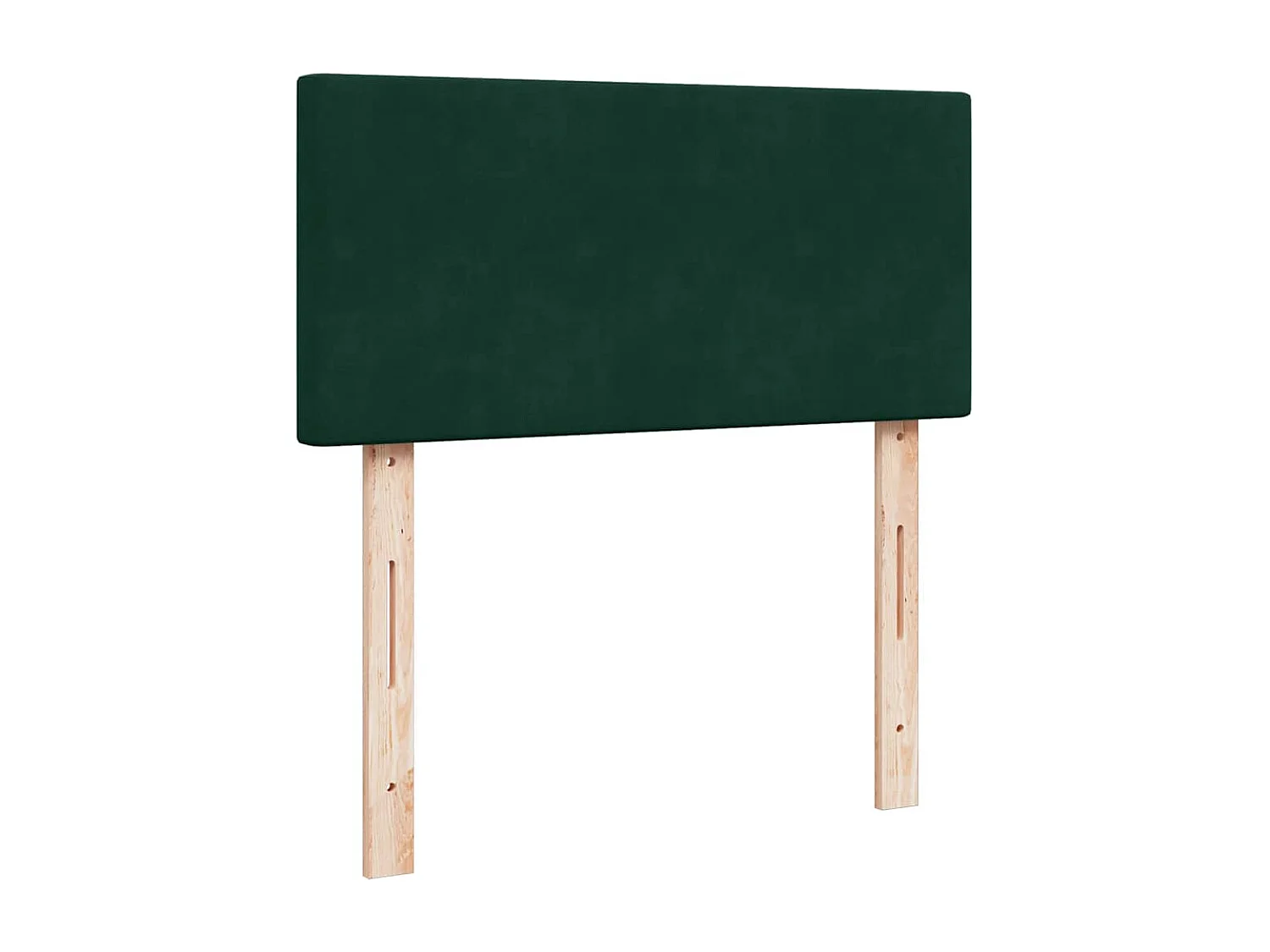 Ottoman bed met matras 90x200cm fluweel donkergroen