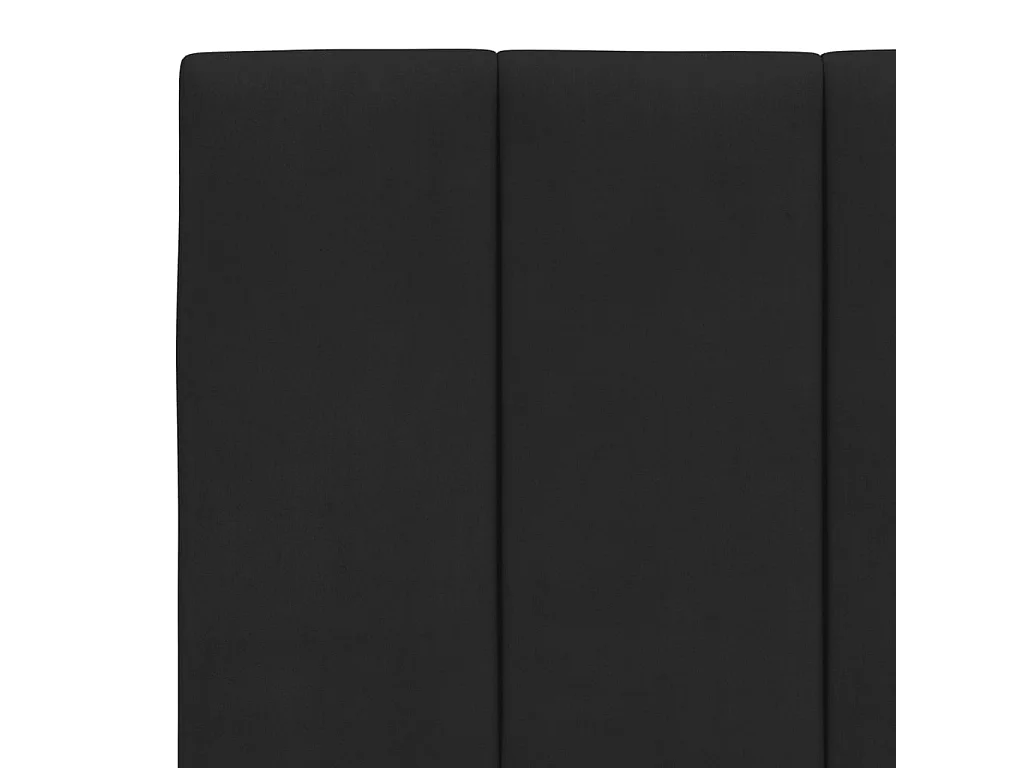 Lit avec matelas Hanko noir 160x200 cm velours