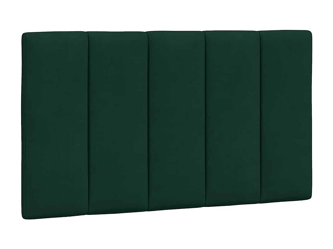 Cadre de lit sans matelas Hanko vert foncé 90x200 cm velours
