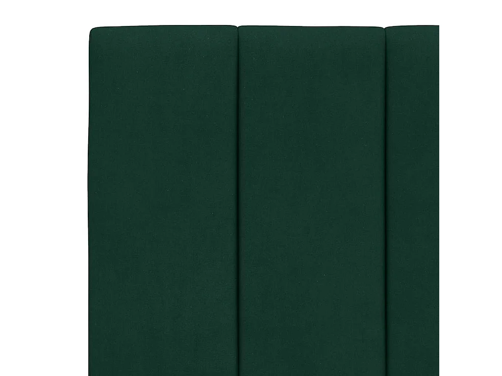 Cadre de lit sans matelas Hanko vert foncé 90x200 cm velours