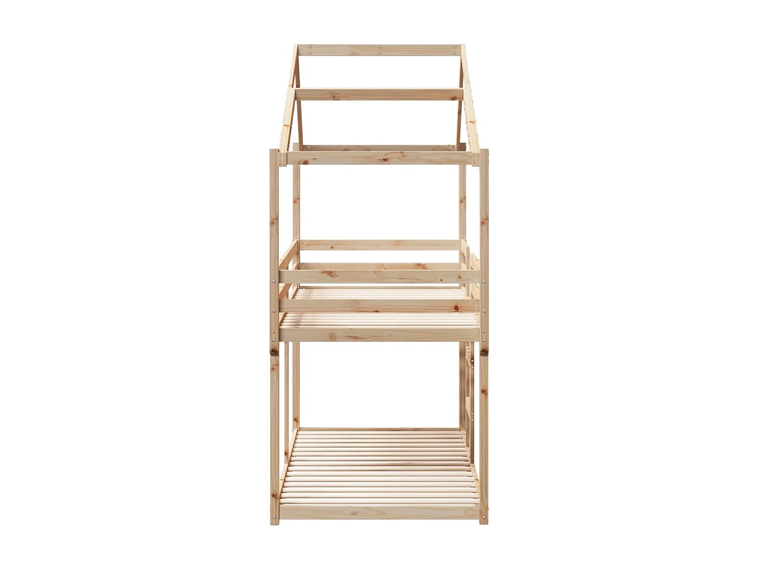 Lit superposé sans matelas 90x200 cm bois de pin massif