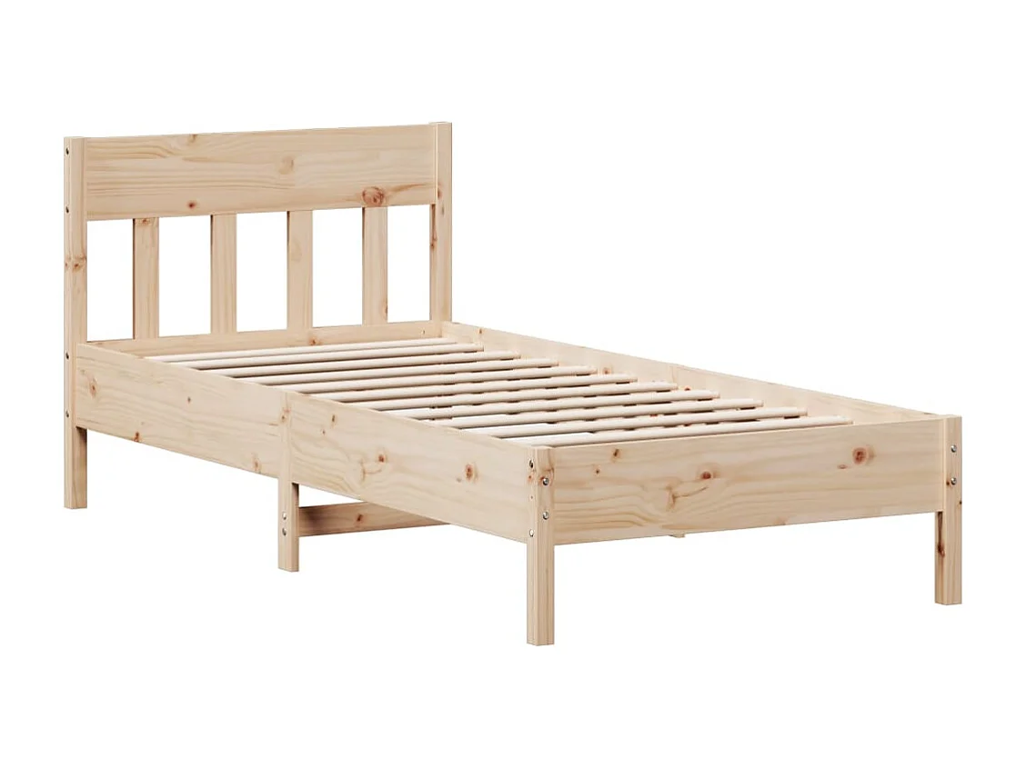 Cadre de lit sans matelas 90x200 cm bois de pin massif