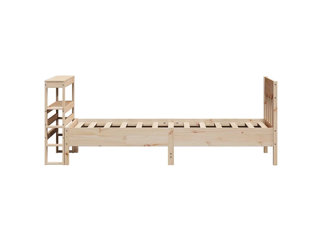 Letto senza Materasso 90x200 cm in Legno Massello di Pino