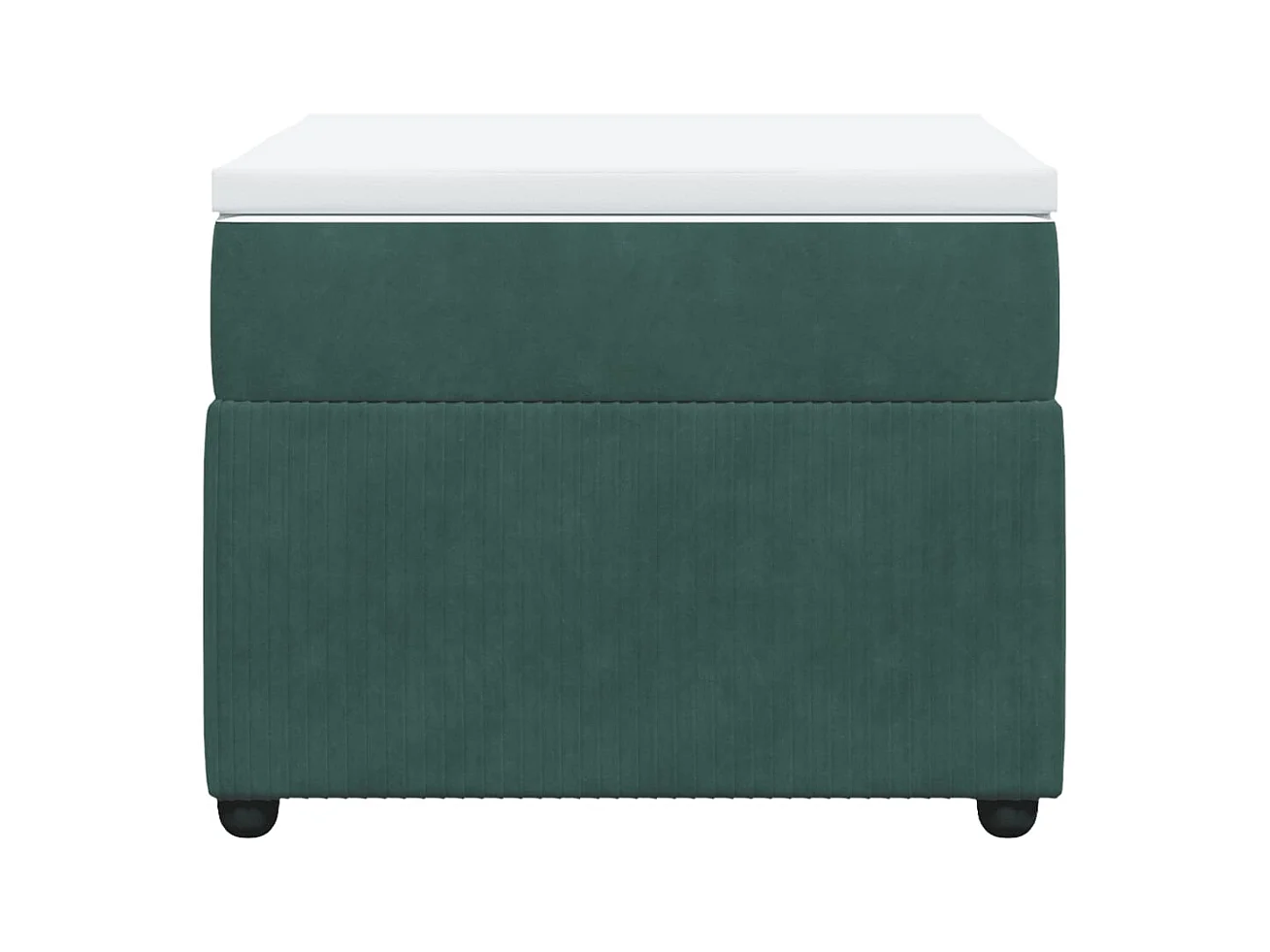 Sommier à lattes de lit avec matelas Vert foncé 90x200 cm