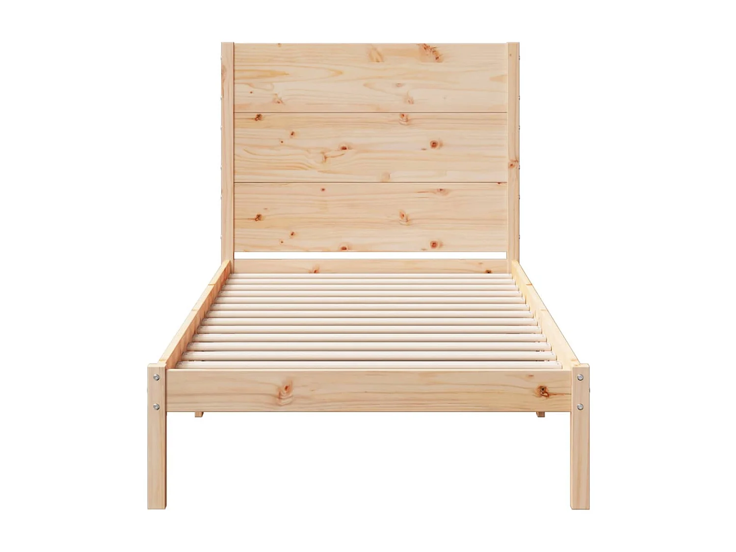 Cadre de lit extra long sans matelas 100x220 cm bois massif
