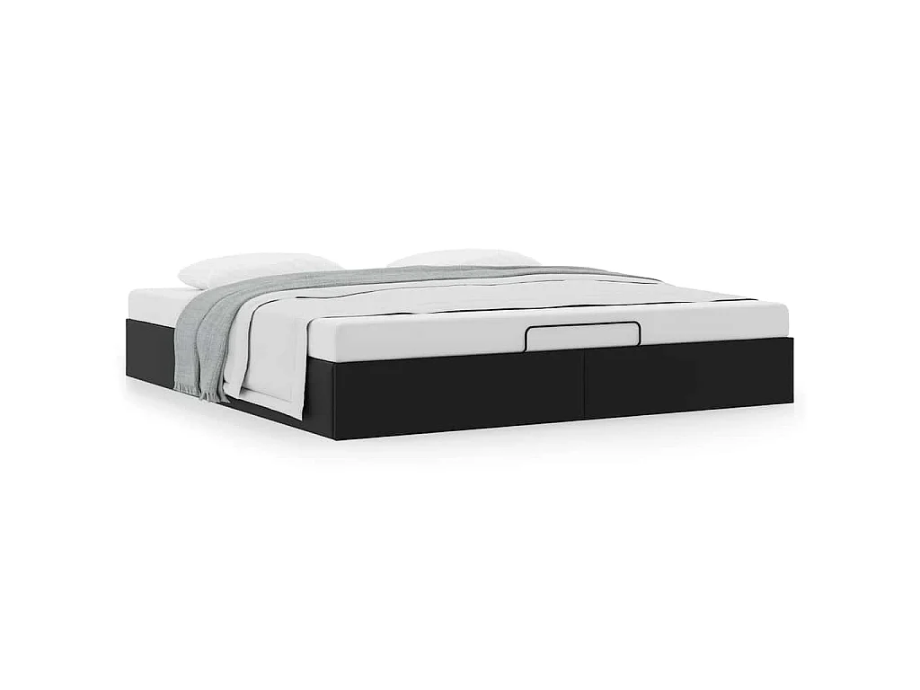 Bedframe zonder matras 160x200 cm kunstleer zwart
