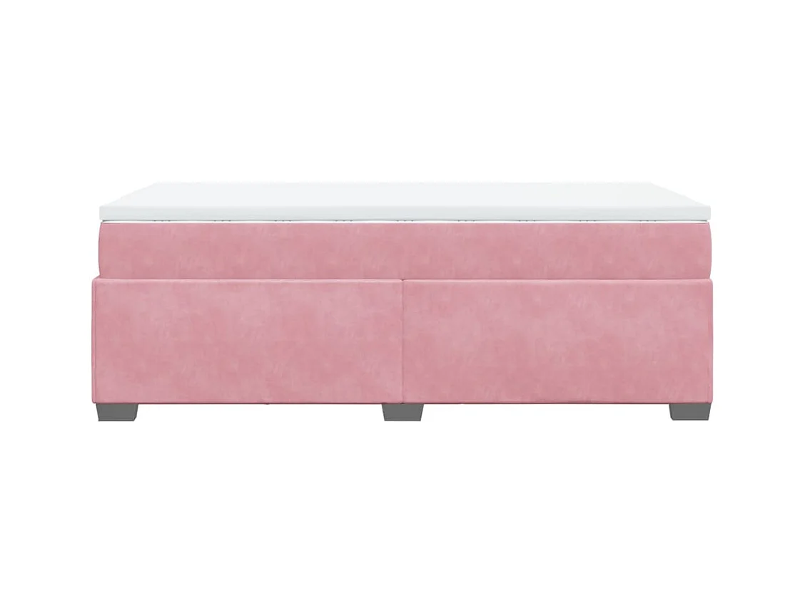 Sommier à lattes de lit avec matelas Rose 100x200 cm Velours