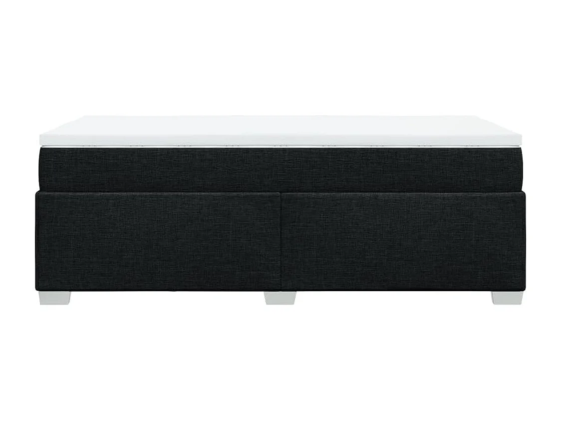 Boxspringbett mit Matratze Schwarz 90x190 cm Stoff