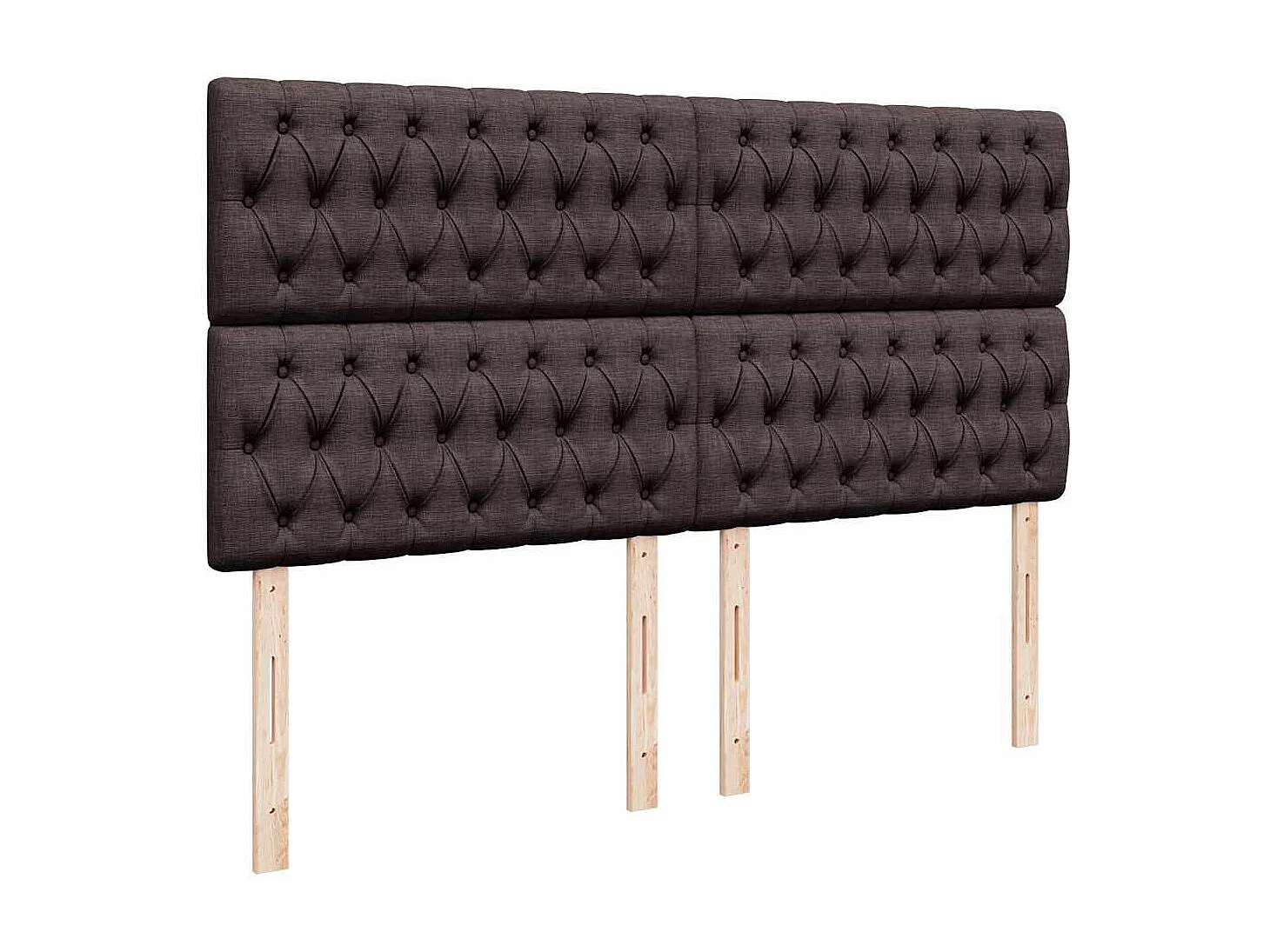 Boxspringbett mit Matratze Dunkelbraun 180x200 cm Stoff