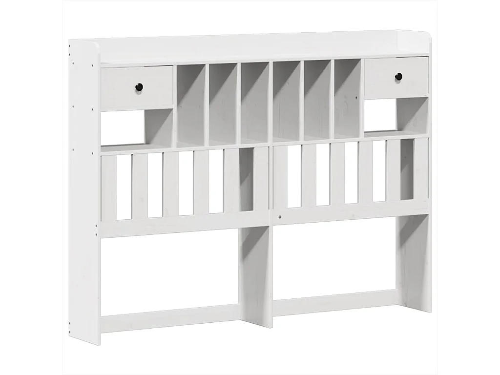 Cadre de lit sans matelas blanc 160x200 cm bois de pin massif