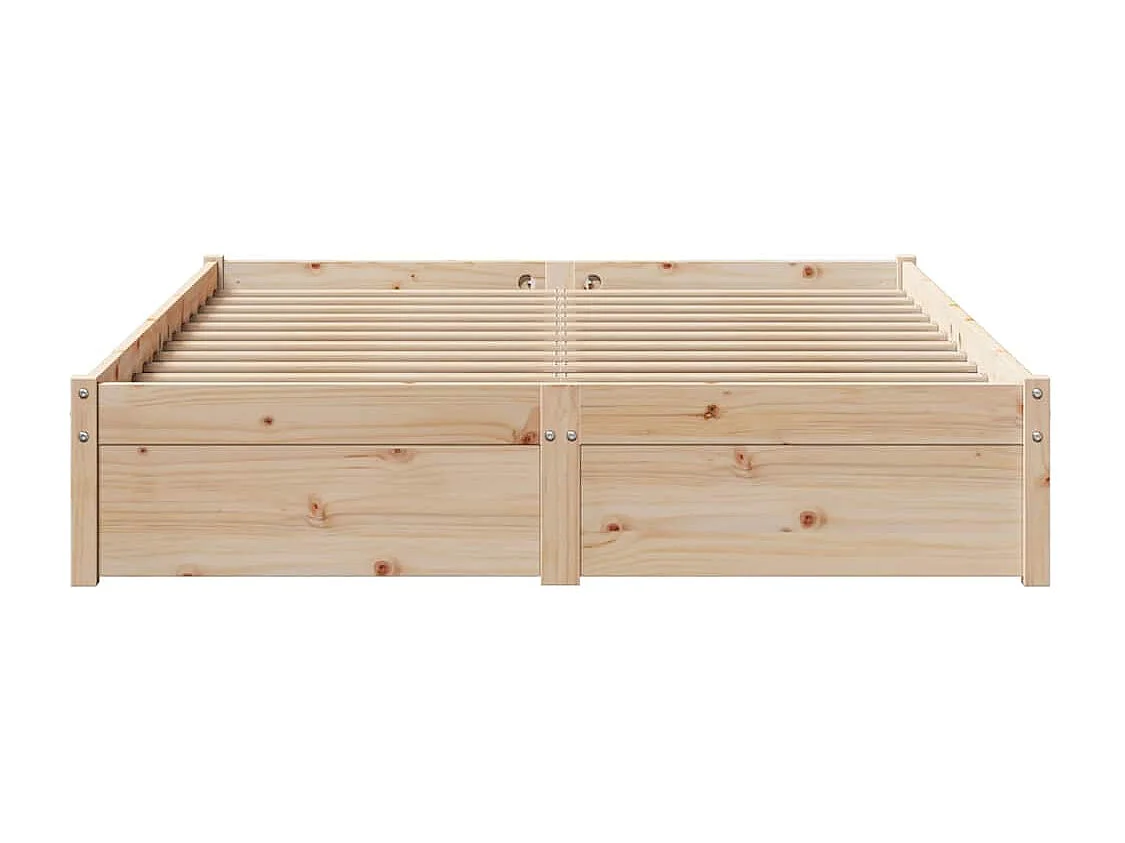 Massivholzbett ohne Matratze 140x190 cm Kiefernholz