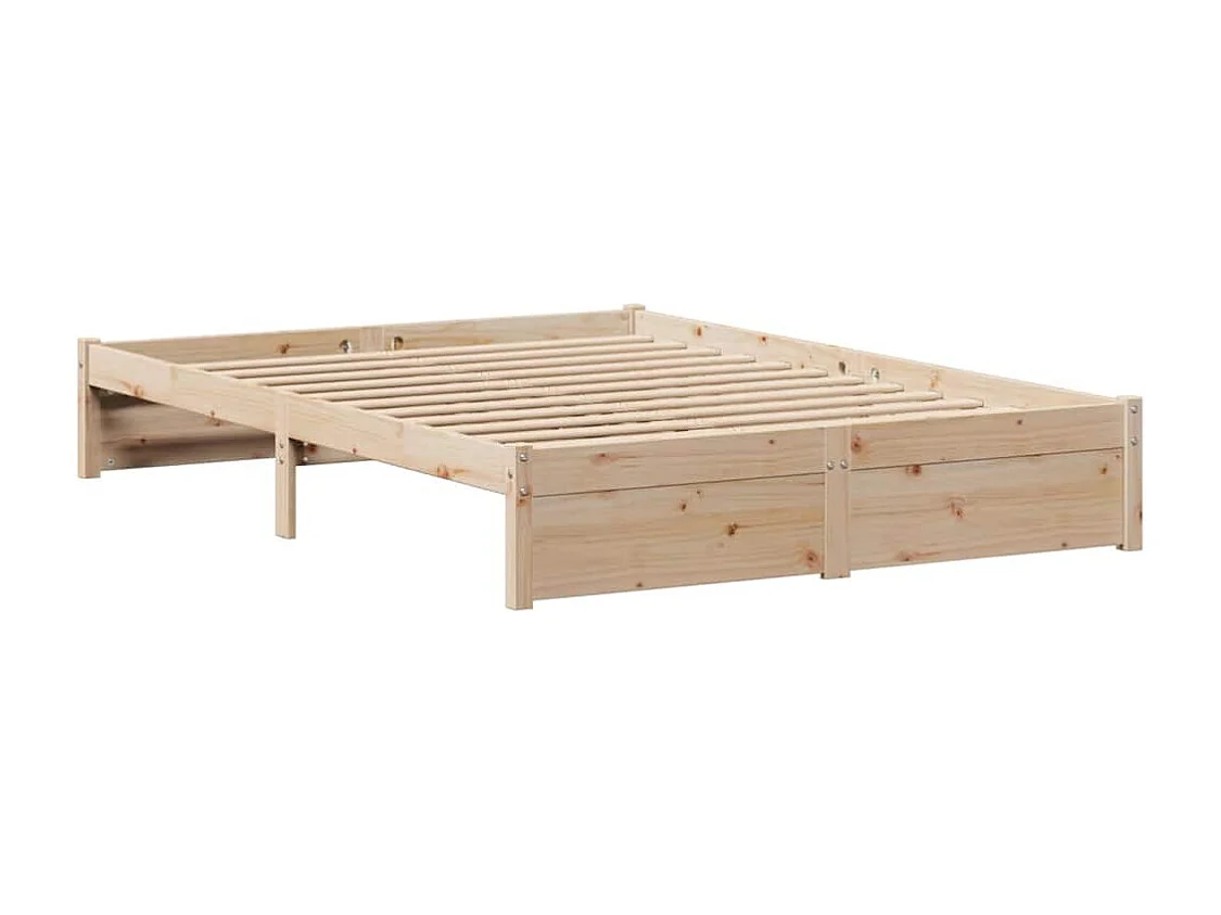 Massivholzbett ohne Matratze 140x190 cm Kiefernholz