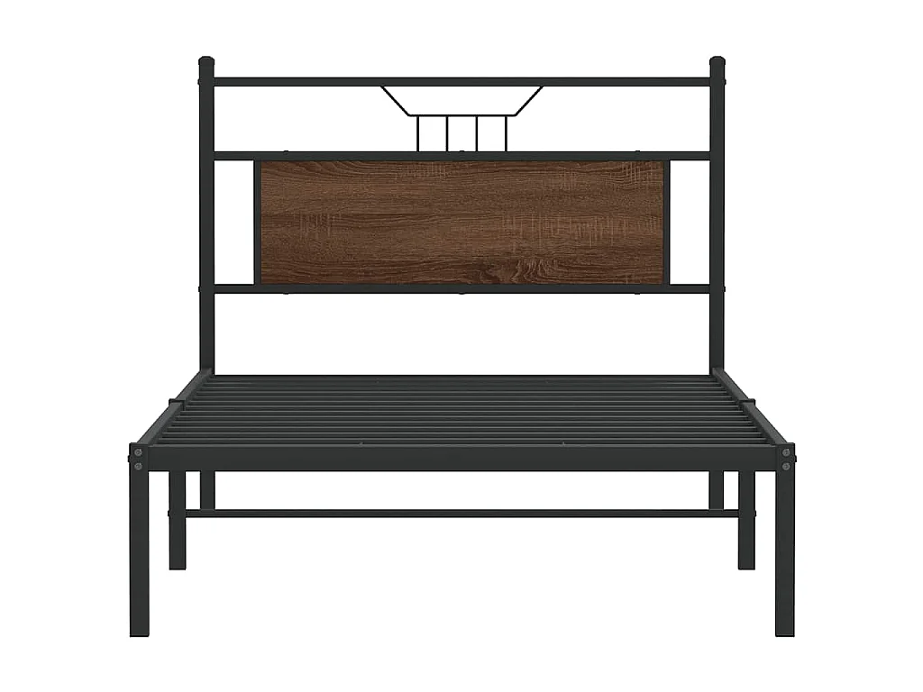 Cadre de lit sans matelas chêne marron 100x190 cm