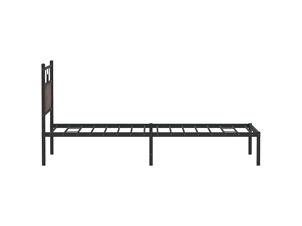Cadre de lit sans matelas chêne marron 100x190 cm