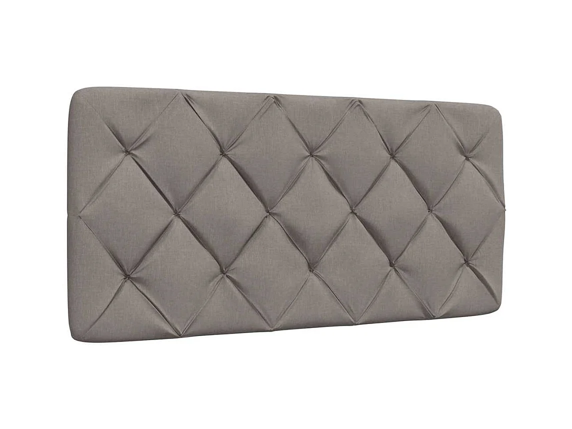 Bettgestell ohne Matratze Taupe 100x200 cm Stoff