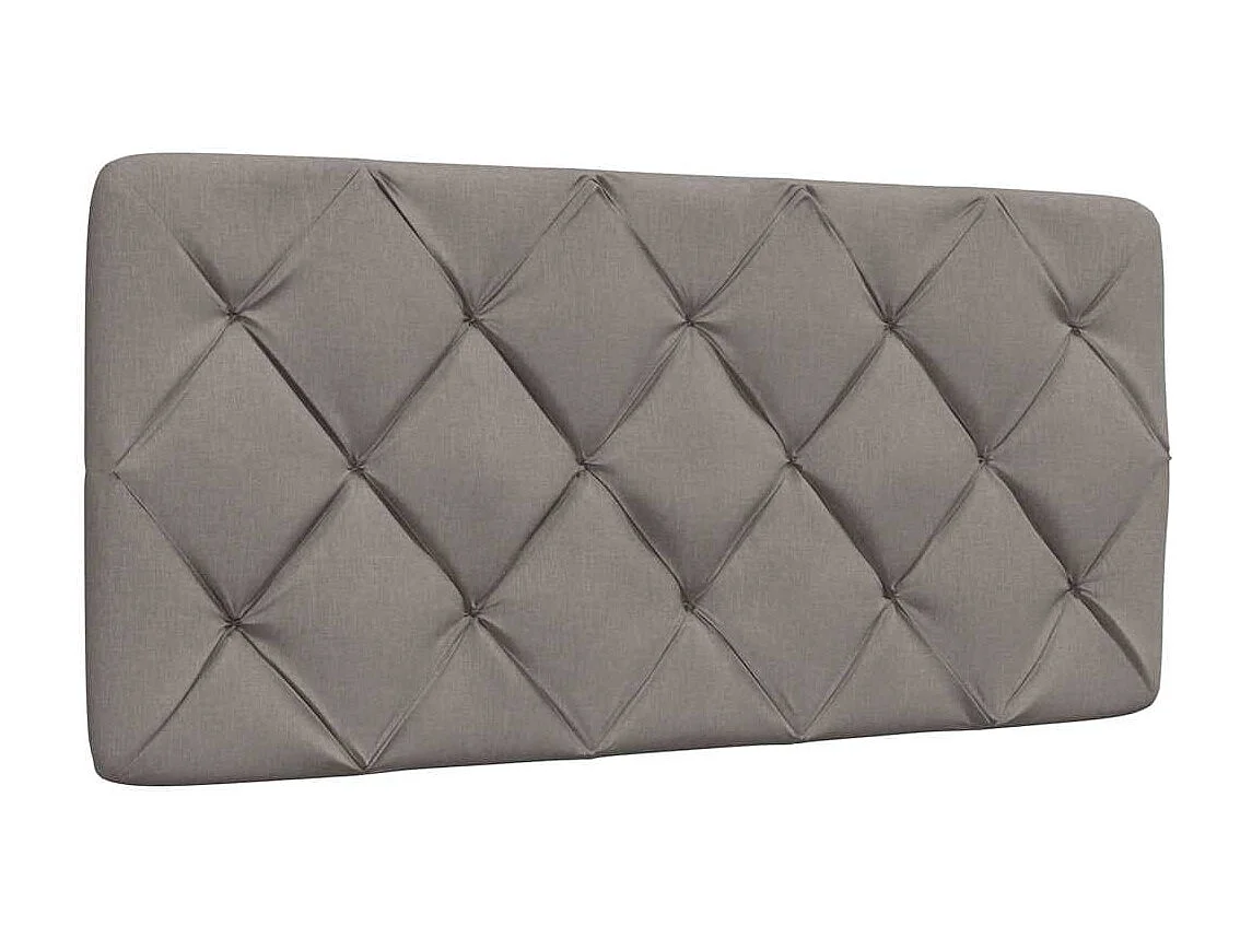 Cadre de lit sans matelas taupe 100x200 cm tissu