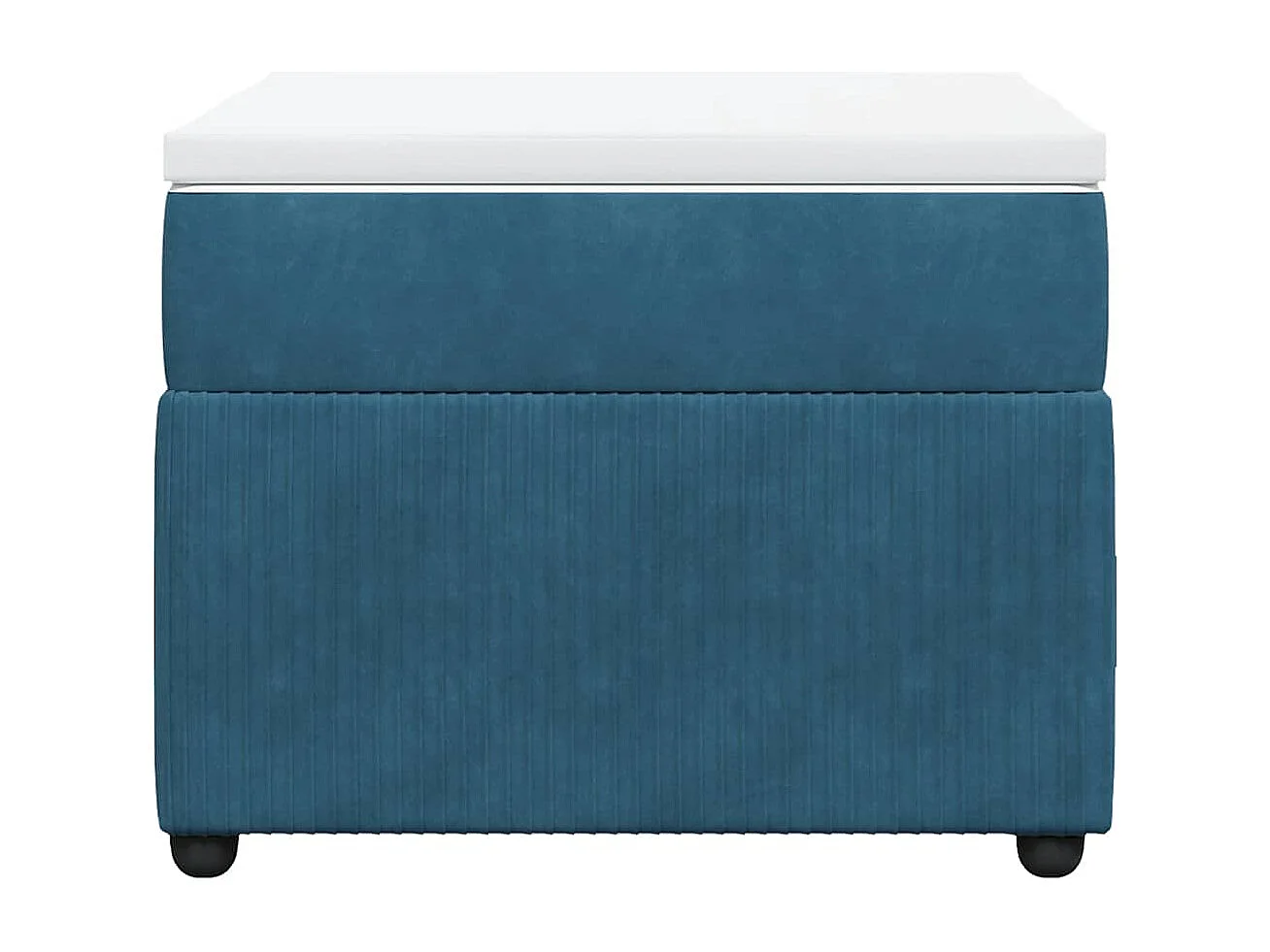 Sommier à lattes de lit avec matelas Bleu foncé 90x200 cm