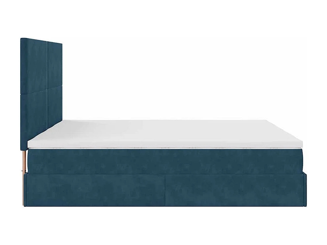 Ottoman bed met matrassen en LED's 180x200cm fluweel