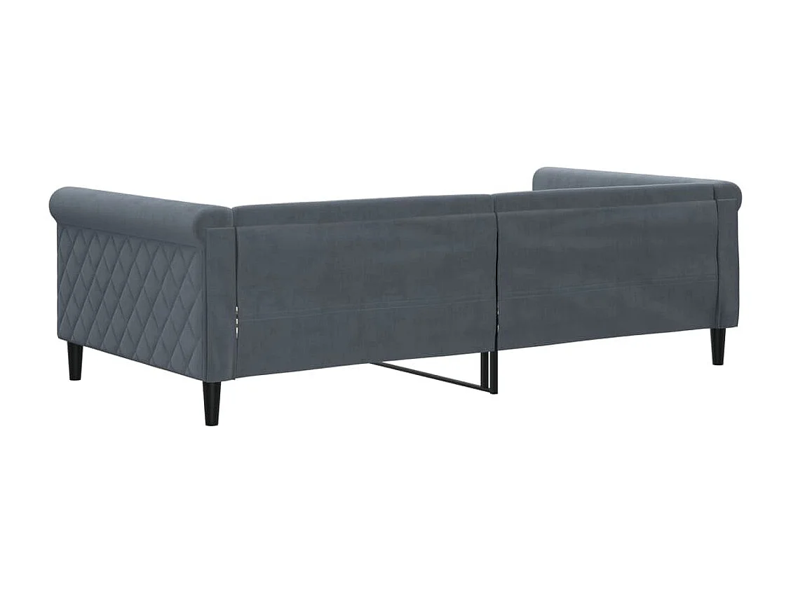 Tagesbett Dunkelgrau 100x200 cm Samt