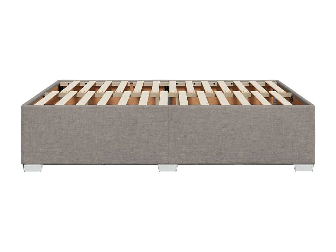 Bettgestell ohne Matratze Taupe 140x190 cm Stoff