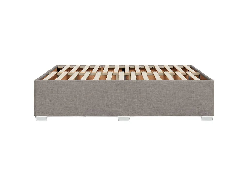 Bettgestell ohne Matratze Taupe 140x190 cm Stoff