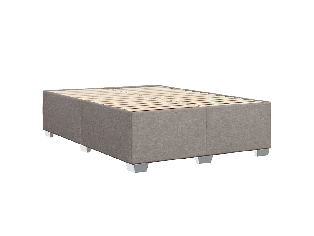 Bettgestell ohne Matratze Taupe 140x190 cm Stoff