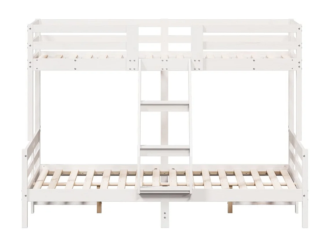 Beliche 90x200/140x200 cm madeira de pinho maciço branco