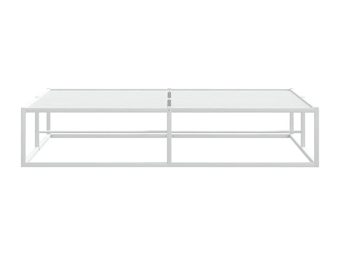 Bettgestell ohne Matratze Weiß 160x200 cm Metall