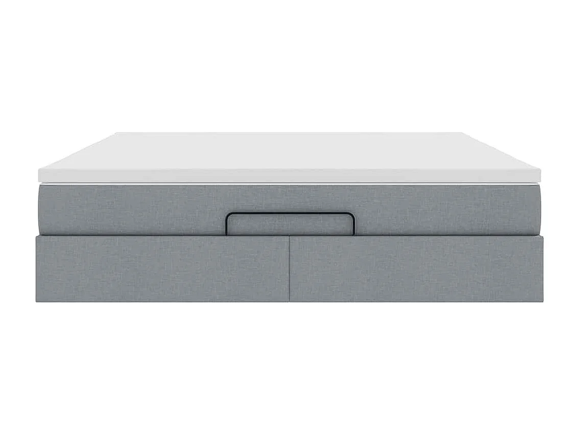 Struttura Letto Pouf con Materasso 180x200 cm in Tessuto