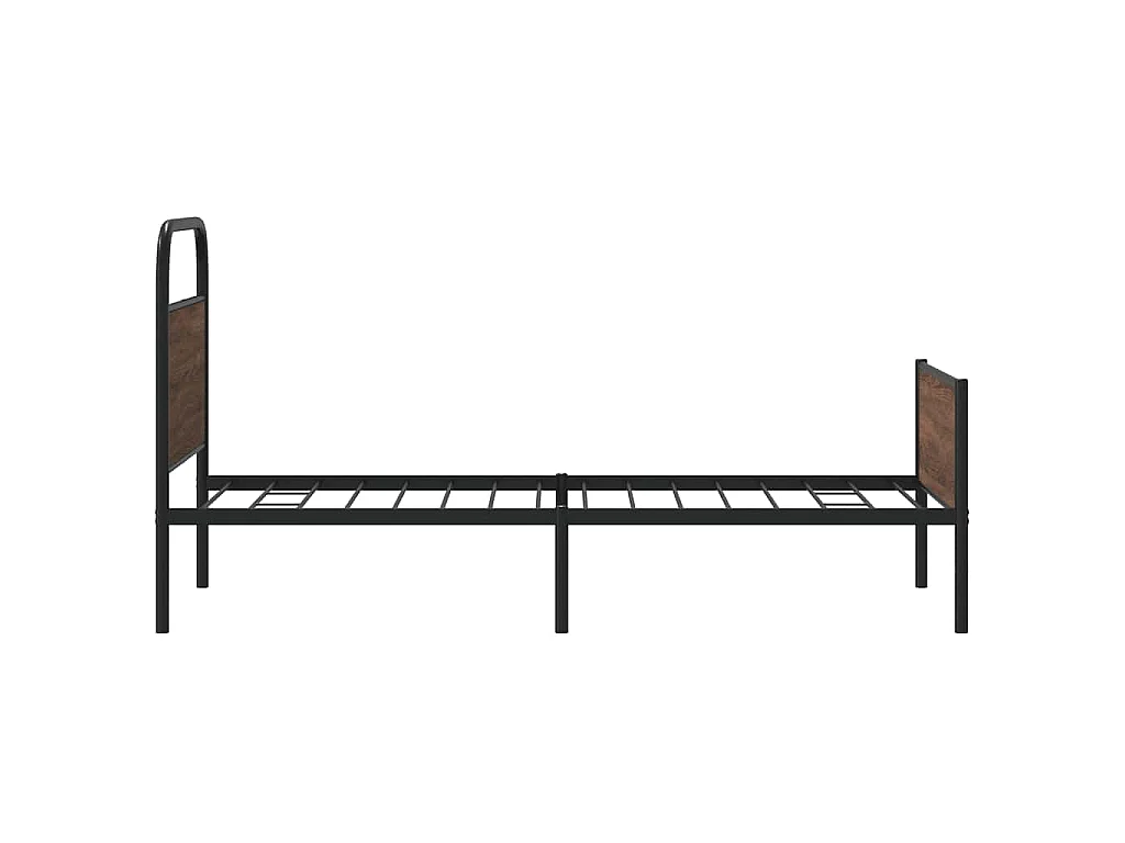 Bedframe zonder matras bewerkt hout bruin eikenkleur 90x190 cm