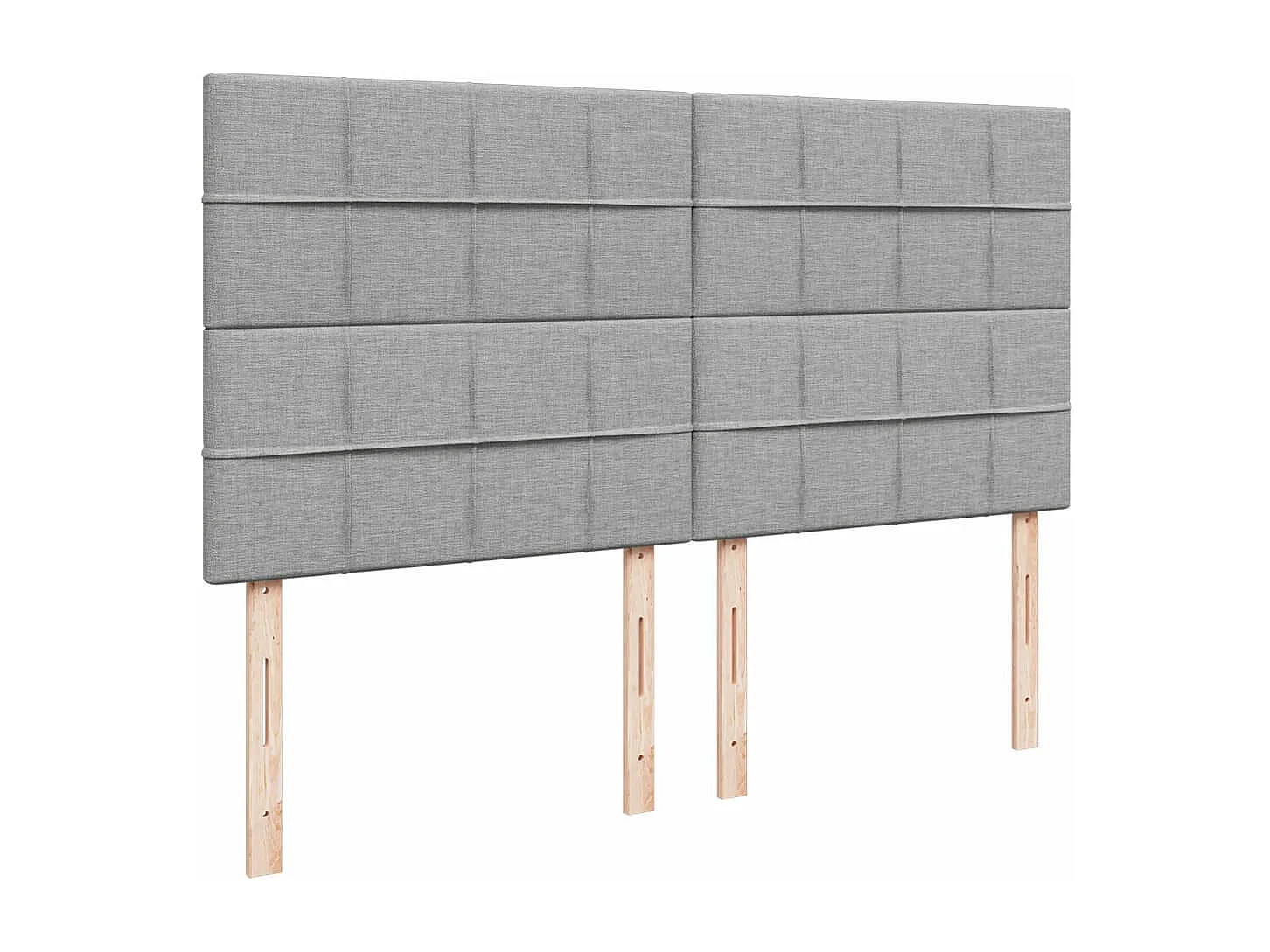 Boxspring met matras stof lichtgrijs 180x200 cm