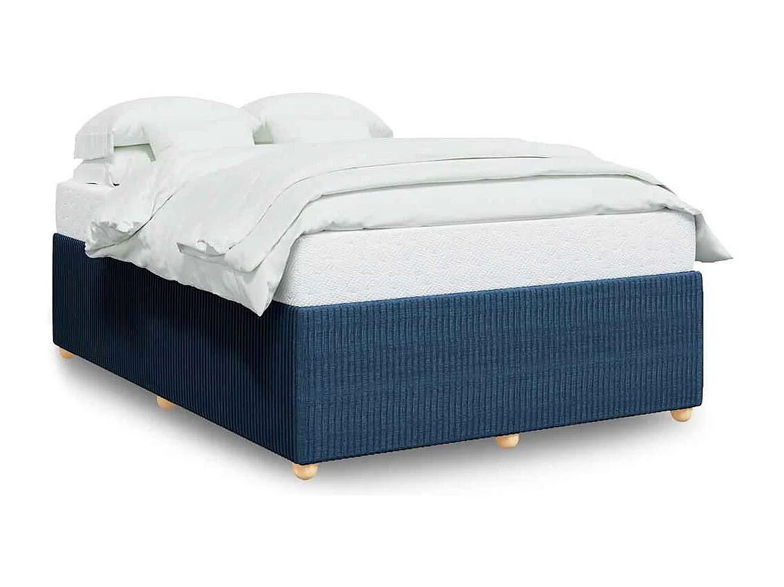 Bedframe zonder matras stof blauw 160x200 cm