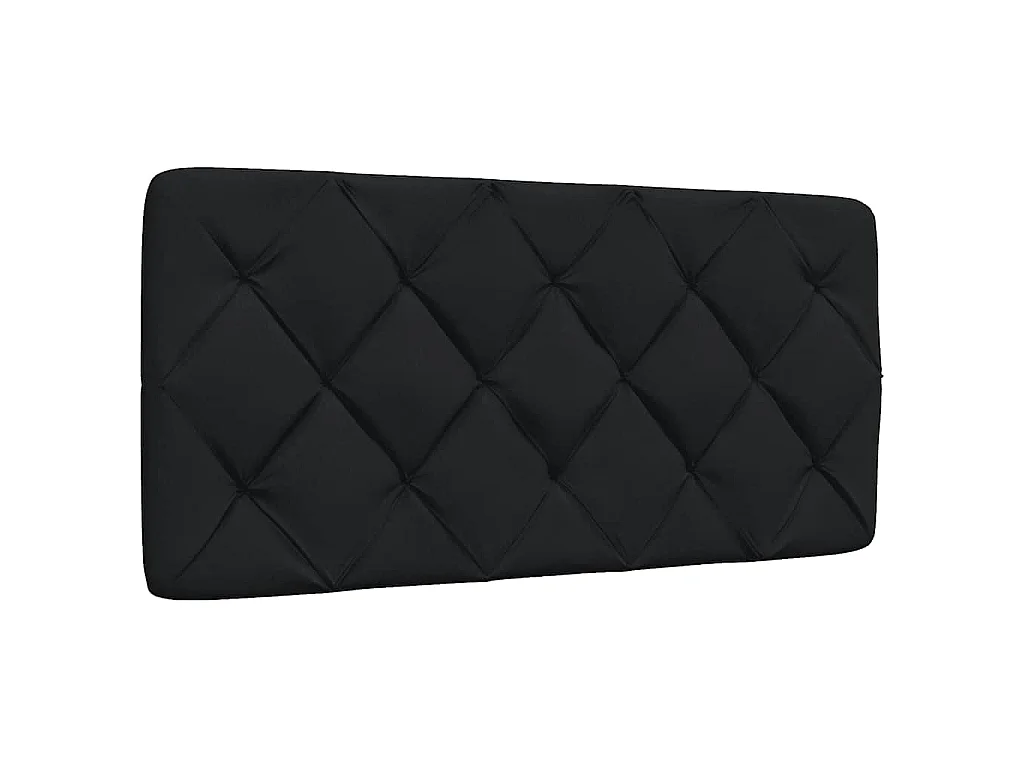 Giroletto con LED senza Materasso Nero 100x200 cm in Tessuto