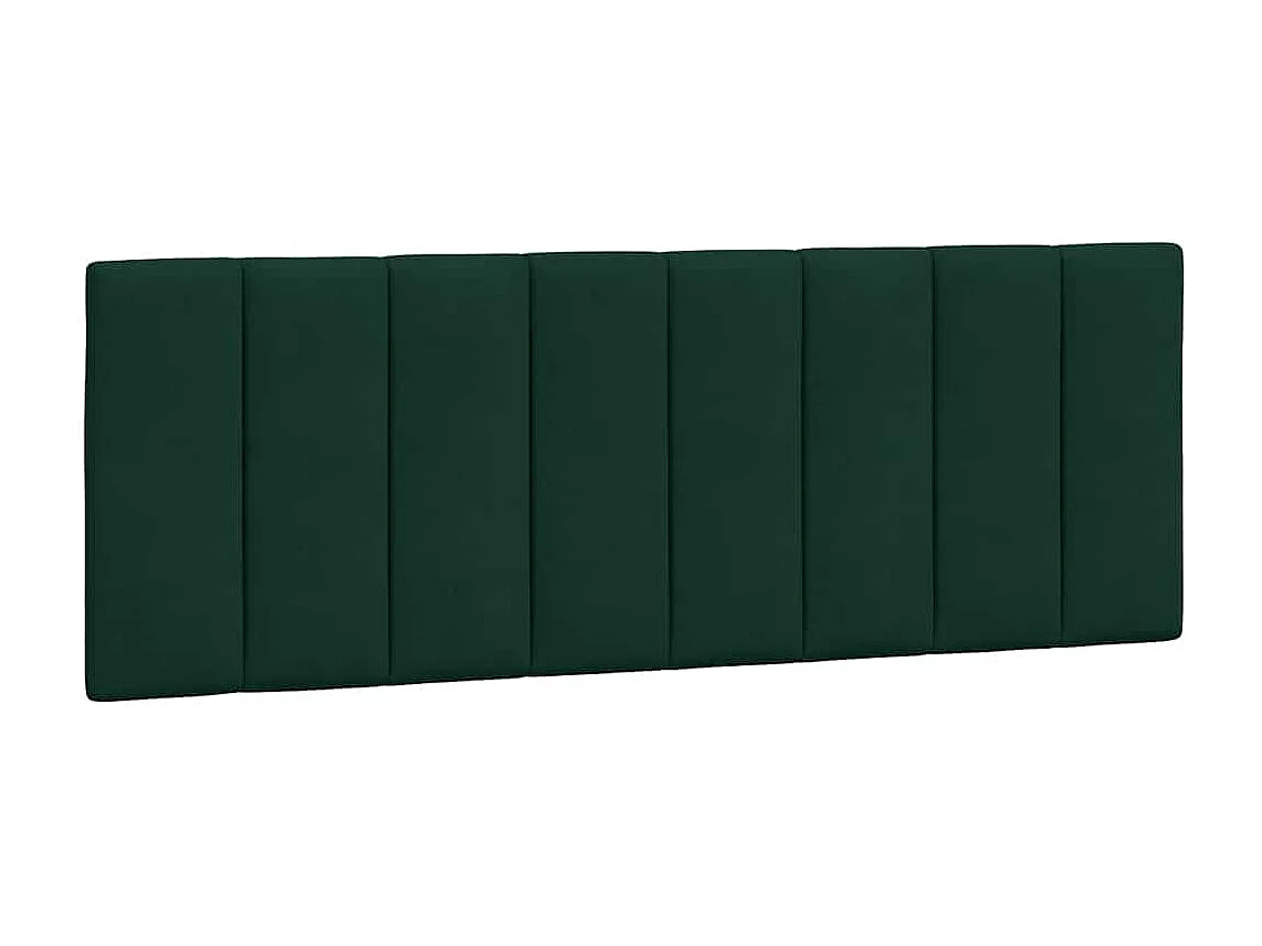 Bedframe met LED zonder matras "Hanko"  fluweel donkergroen 140x200 cm
