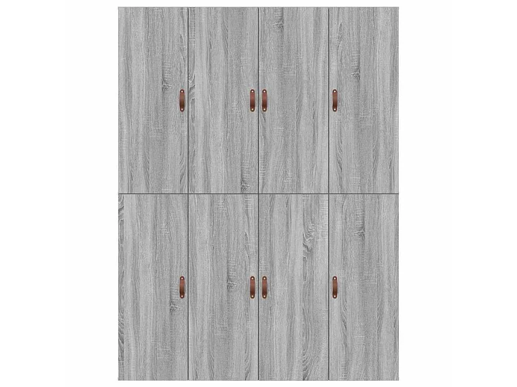 Opbergbedframe Grijs Sonoma 140 x 190 cm Bewerkt hout