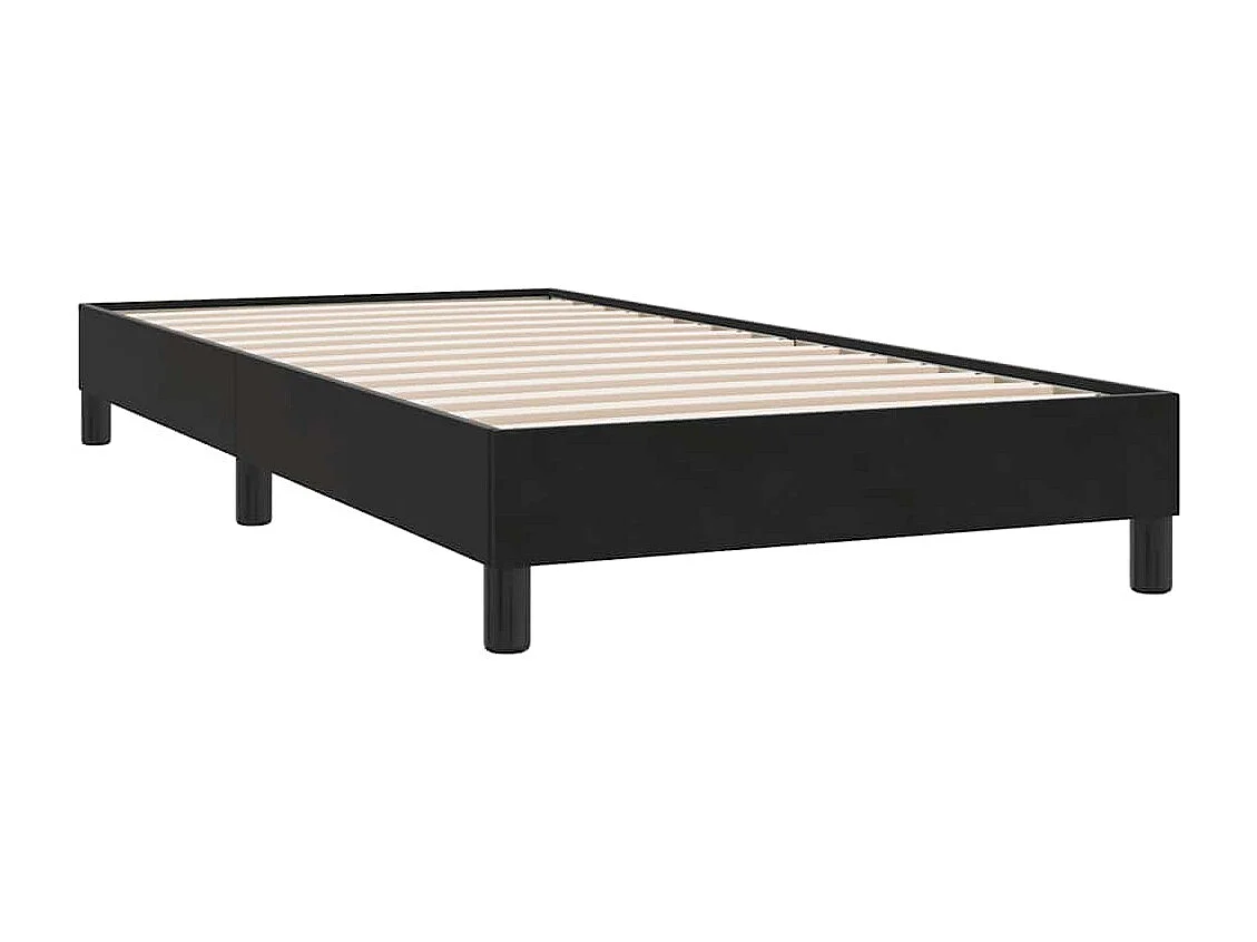 Boxspring met matras en LED fluweel zwart 90x210 cm