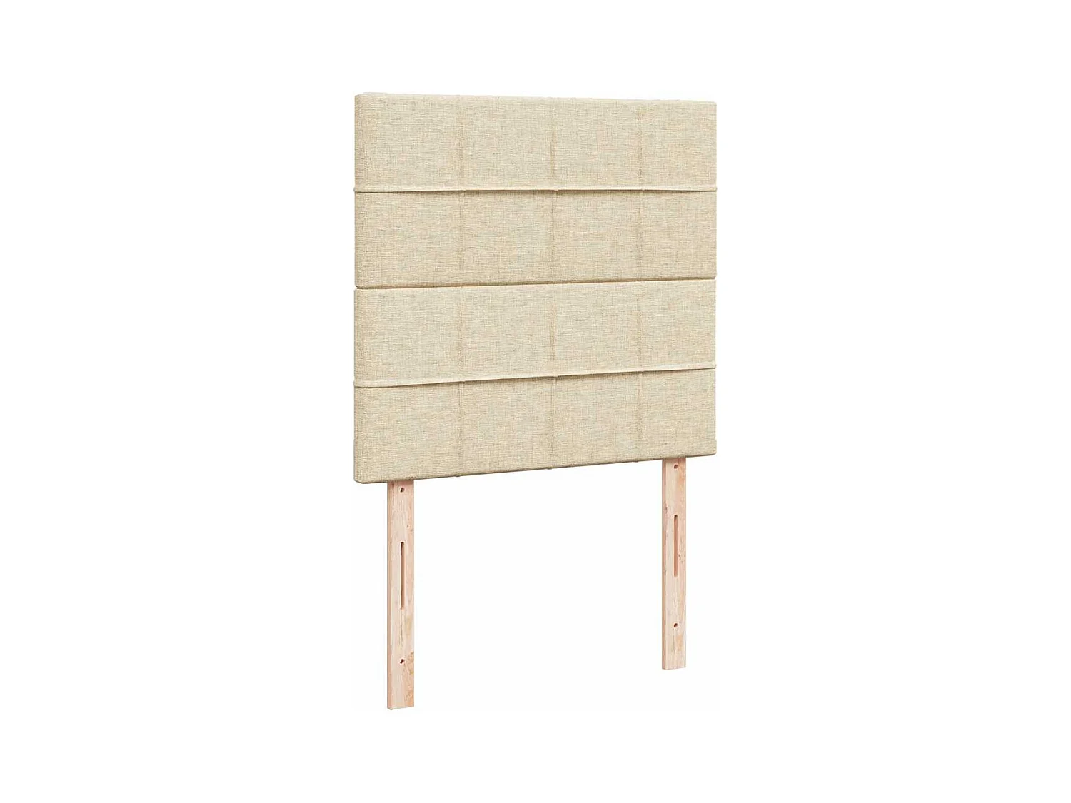 Giroletto a Molle con Materasso Crema 90x190 cm in Tessuto