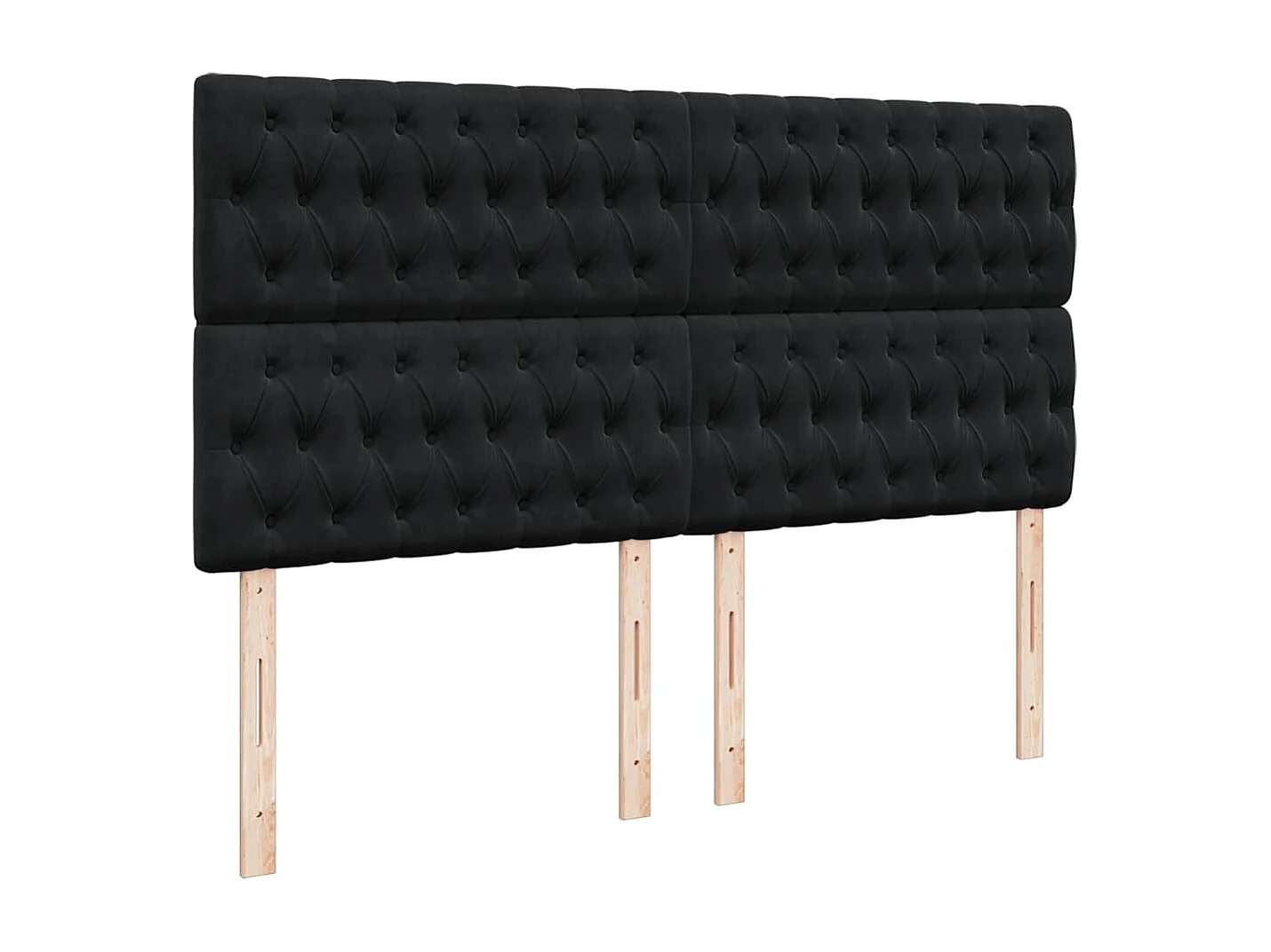Boxspring met matras fluweel zwart 180x200 cm