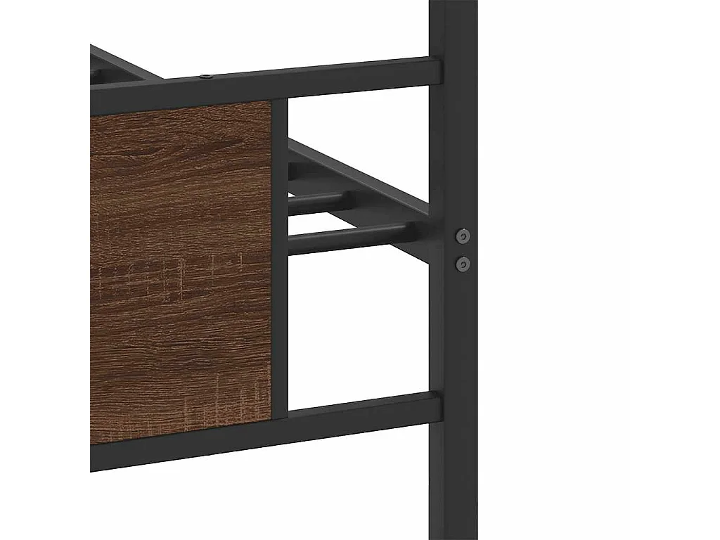 Giroletto senza Materasso Rovere Marrone 90x190cm in Truciolato