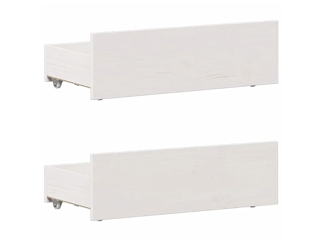 Bedframe zonder matras met hoofdbord grenenhout wit 90x200 cm