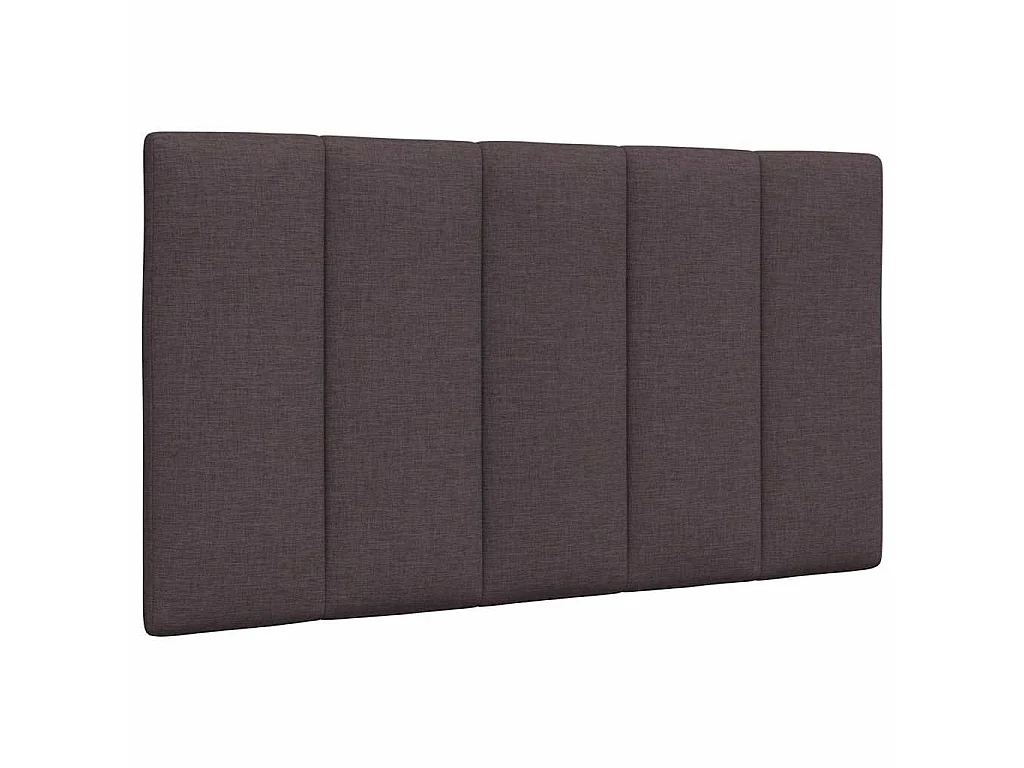 Bett mit Matratze "Hanko" Dunkelbraun 90x200 cm Stoff