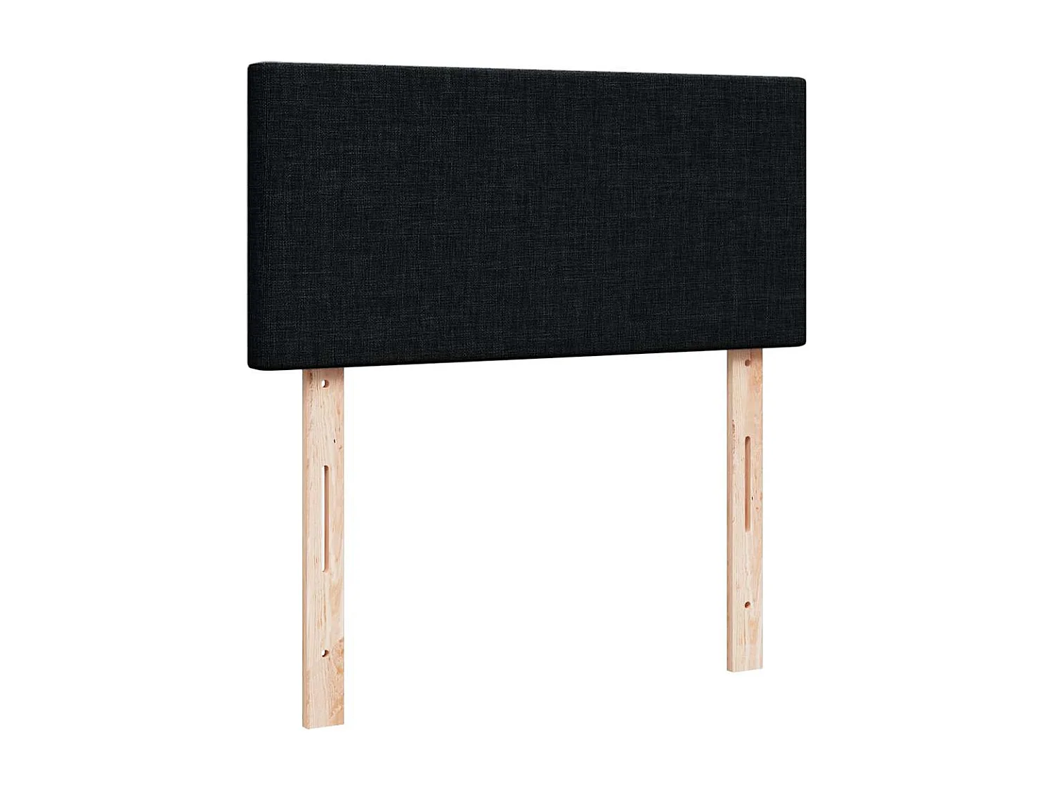 Cama com molas/colchão 90x200 cm tecido preto