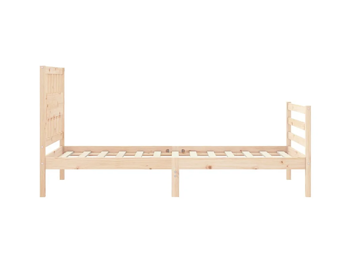 Cadre de lit sans matelas 90x200 cm bois massif